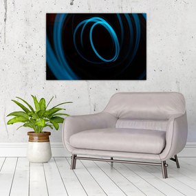 Tablou cu linie albastră (90x60 cm)