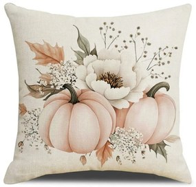 Husa pentru perna AUTUMN CALL 45x45 cm, crem