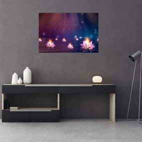 Tablou - Nuferi magici (90x60 cm)