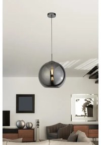 Searchlight - Lustră pe cablu BALL 1xE27/60W/230V negru