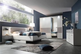 Dormitor alb alpin/silk grey XL BOSTON EXTRA