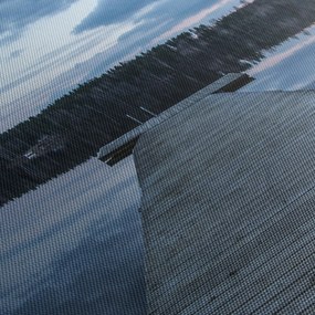 Tablou - Ponton de lemn, lac (150x105 cm)