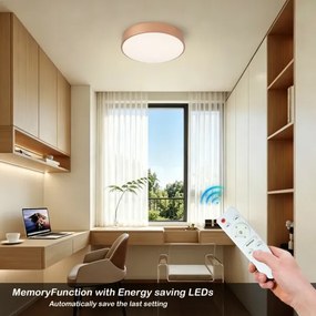 Brilagi - Lampă LED dimabilă de tavan POOL LED/36W/230V Ø 30 cm finisaj bronz + telecomandă