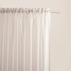 Perdea bej clasic Novelia cu bandă de atârnat 250 x 250 cm
