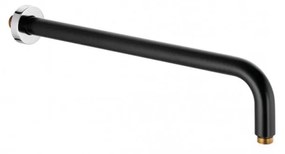 Brat de dus 40 cm, crom negru mat Negru mat/Crom