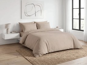 Lenjerie de pat creponata TAUPEXA maro deschis Dimensiune lenjerie de pat: 70 x 90 cm | 140 x 220 cm