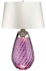 Lampă LED de masă Elstead LENA-TL-L-PLUM-OWSS LENA 1xE27/40W/230V 74 cm roz/alb