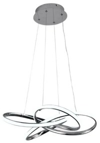 Lustră LED dimabilă pe cablu LED/65W/230V 3000-6500K gri + telecomandă