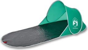 vidaXL Cort de plajă pop-up, verde marin, impermeabil
