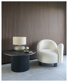 Măsuță de cafea maro închis rotundă cu aspect de lemn de plop ø 80 cm Boavista – House Nordic