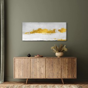 Tablou - Mișcări aurii și gri (120x50 cm)