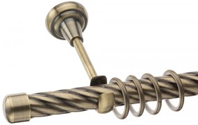 Galerie simpla Capacel teava twister aur antic 25mm (Alege marime: 140 cm)