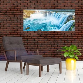 Tablou - Cascada Godafoss (120x50 cm)