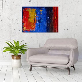 Tablou pe sticlă cu culorile pentru artiști (70x50 cm)
