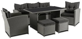 JAKS Mobilier ratan gri Colorado
