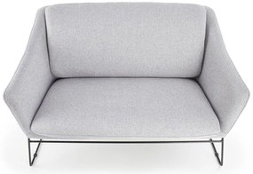 Fotoliu relaxare dublu gri deschis HAMAR 2 XL