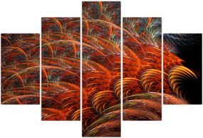 Tablou - Pene de imitație abstractă (150x105 cm)