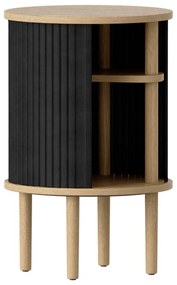 Măsuță auxiliară rotundă din lemn masiv de stejar ø 38 cm Audacious – UMAGE