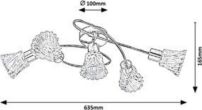 Spot Rabalux 5xE14/40W/230V