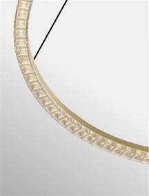 Lustra circulara aluminiu auriu GREAMY D-85cm