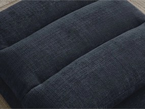 Taburet albastru închis cu tapițerie din chenille Neil – Bobochic Paris