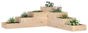 vidaXL Jardinieră grădină cu 4 niveluri, 106x104,5x36 cm lemn pin