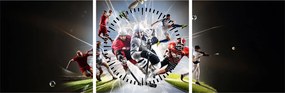 Tablou - Sportivii (cu ceas) (90x30 cm)