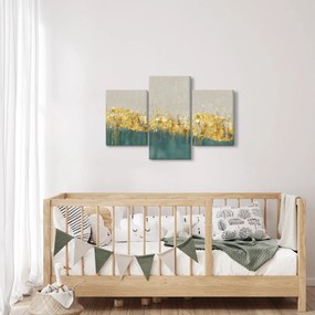 Tablou - Textura cu decor auriu (90x60 cm)