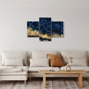 Tablou - Marmură albastru închis (90x60 cm)