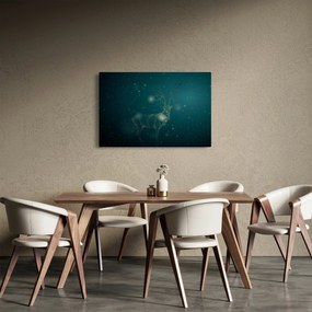 Tablou - Cerb magic noaptea (90x60 cm)