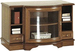 Comodă TV lemn masiv nuc Zefyra, 62 × 100 × 61 cm