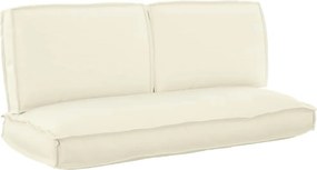 vidaXL Set de perne 3 pcs Crem Material Oxford