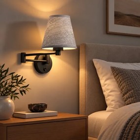 BRILAGI - Lampă de perete NUBILA 1xE27/15W/230V gri/negru