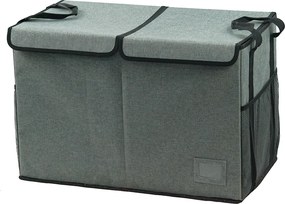 Cutie de depozitare pliabila, gri negru, DETER