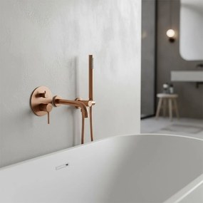 Baterie pentru cadă Rea Lungo Brush Copper + Box