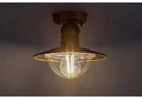 Plafonieră pentru exterior MOLDE 1xE27/60W IP44 bronz/patină - Brilagi