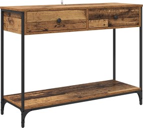 vidaXL Masă de consolă Lemn Vechi 100 x 34,5 x 75 cm Lemn compozit