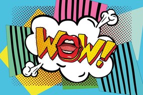 Tapet autoadeziv în stil pop art - WOW!