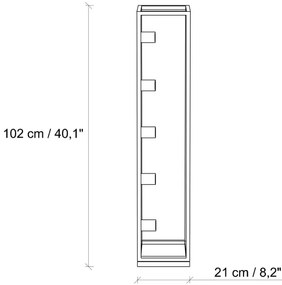 Lampadar KAFES 5xE27/40W/230V auriu