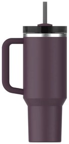 Termos violet cu pai din oțel inoxidabil 1,18 l Quencher H2.0 FlowState Tumbler Plum – Stanley