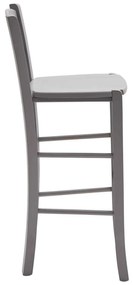 SCAUN BAR LEMN - ALB