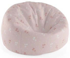 Sac de șezut Cocoon flori albe și roz, roz