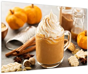 Tablou - Cafea cu lapte de dovleac (90x60 cm)
