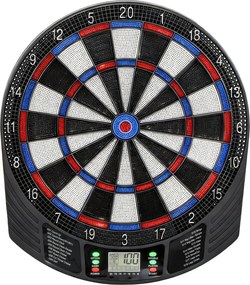 SPORTNOW Țintă Electronică pentru Darts, 6 Săgeți și Display LCD, pentru 8 Jucători, 18 Jocuri și 159 de Variante | Aosom Romania