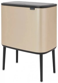 Coș Brabantia Bo Touch 1003213, 36 L, Deschidere lină și silențioasă, Deschidere mare, Auriu metalic