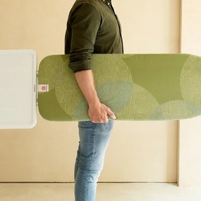 Masа de cаlcat Brabantia B 1005618, 124x38 cm, 7 pozitii de reglare, Suport statie de calcat, Verde