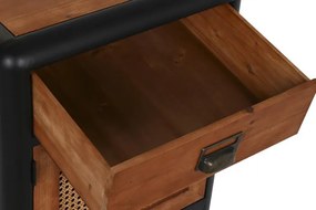 Noptiera din lemn de pin si metal " Wood "