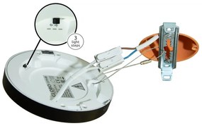 Plafoniera LED design modern, diametru 22cm, LASSE alb 12379-18W GL