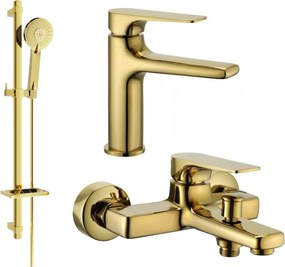 Mexen Lynx DQ40 Set cadă, auriu - 745903DQ40-50