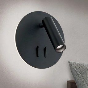 Spot LED de perete Orion WA 2-1467 LENNY LED/6W/230V + LED/3W negru